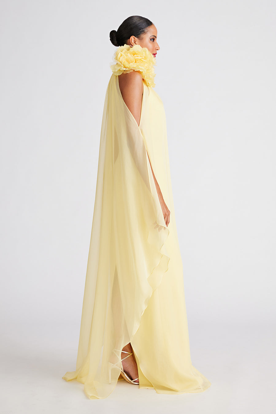 Ginnie Gown In Crepe & Chiffon