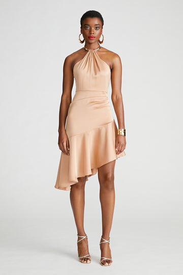 Beverly Dress In Satin