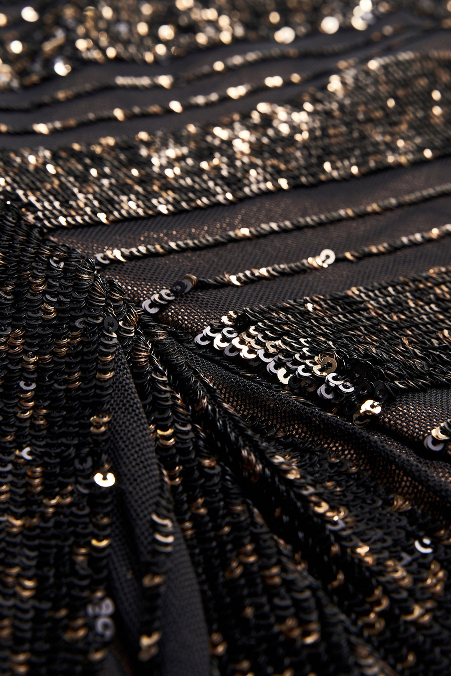 black and gold striped sequin dress 80s Tassel Beaded Sequin Dress // Black and Gold Striped Dress W/ Rope Tassels