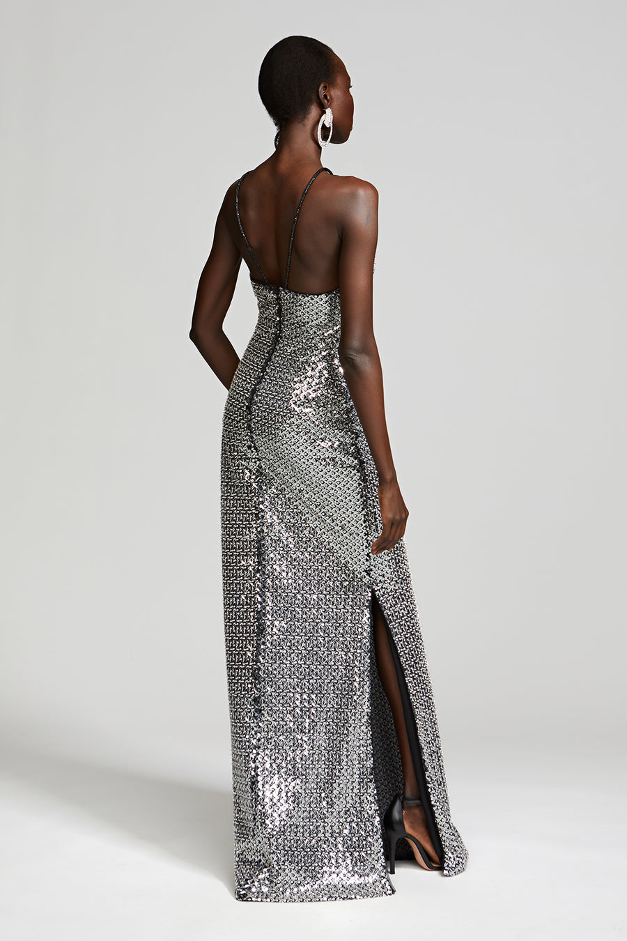 Yeva Gown In Crystal Sequin