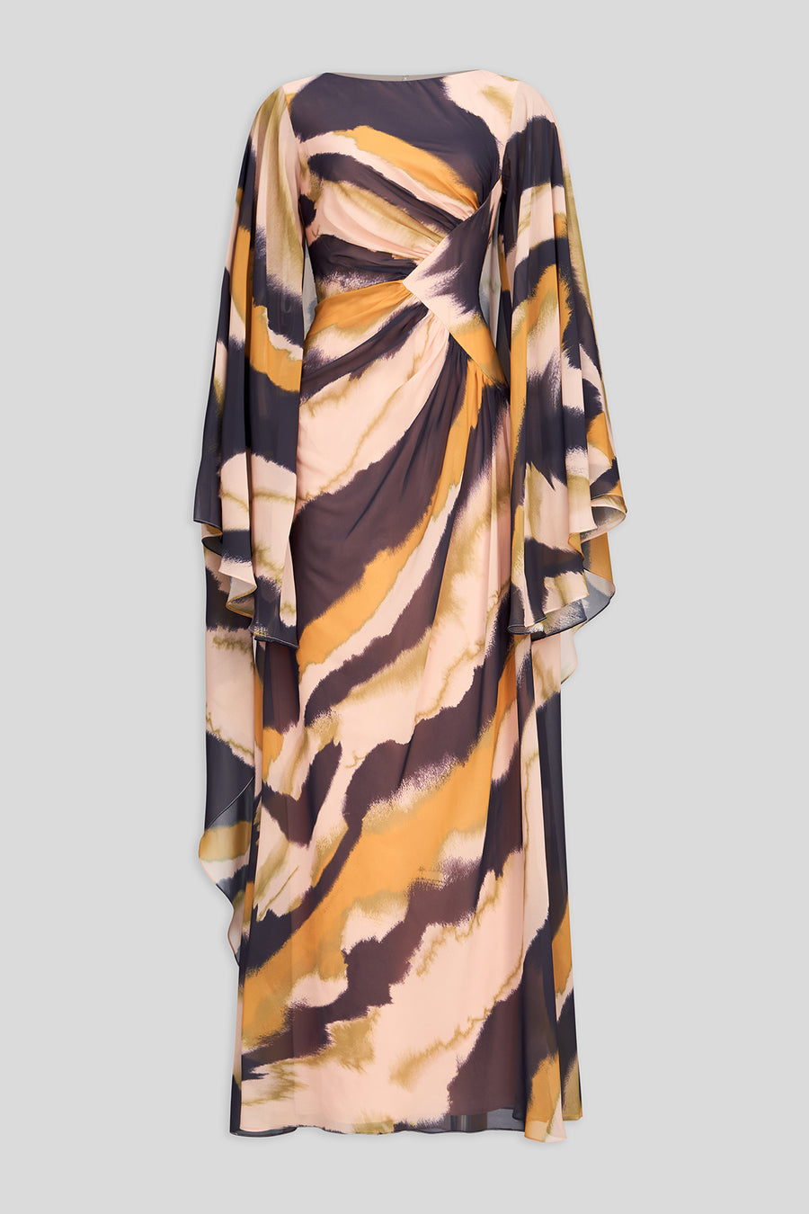 Leya Caftan In Print Chiffon