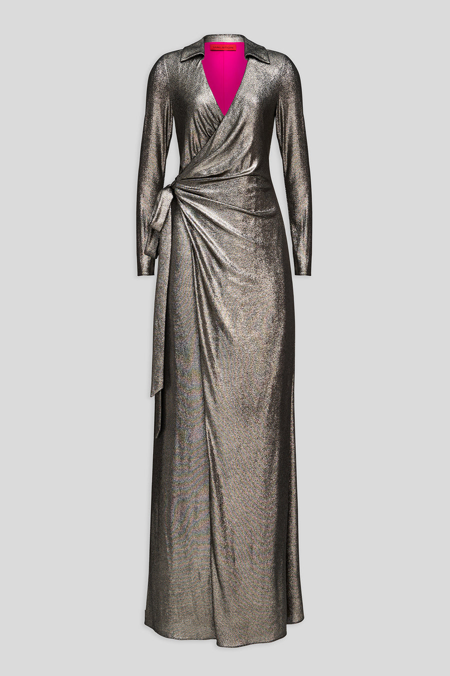 Jira Gown In Metallic Jersey