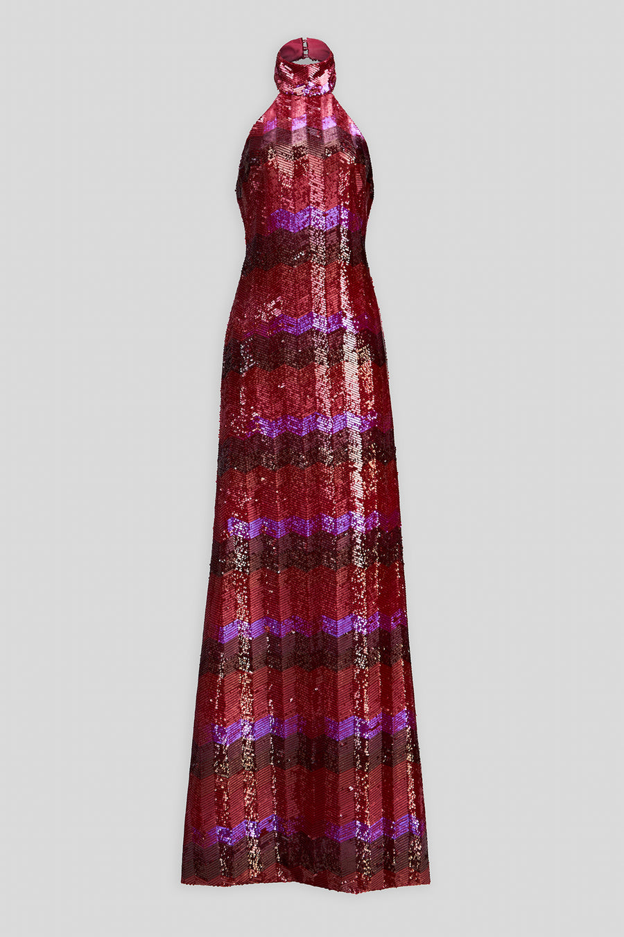 Eira Gown In Chevron Sequin Eira Gown In Chevron Sequin
