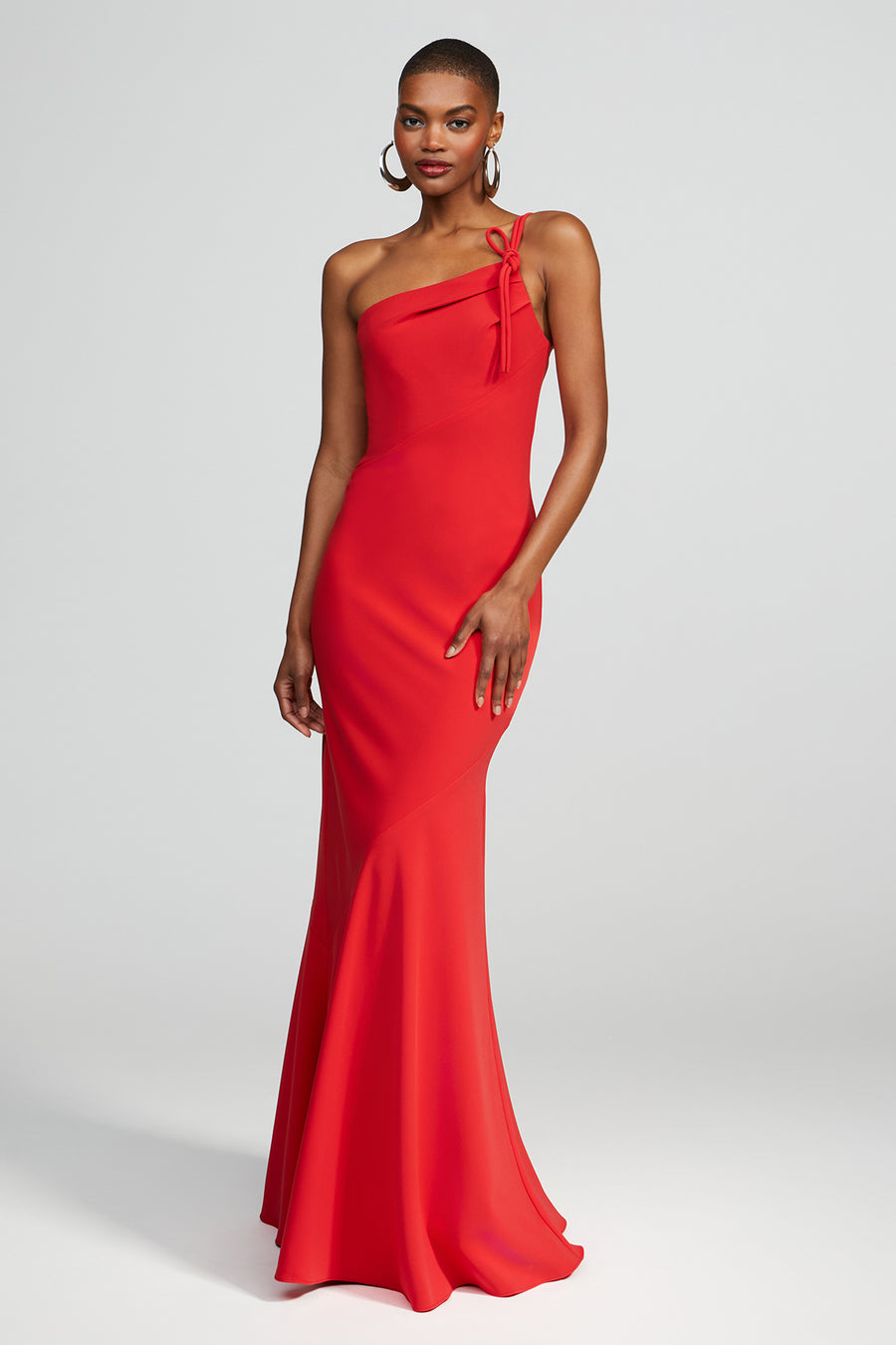 Sybil Gown In Crepe Halston Sybil Gown In Crepe Halston