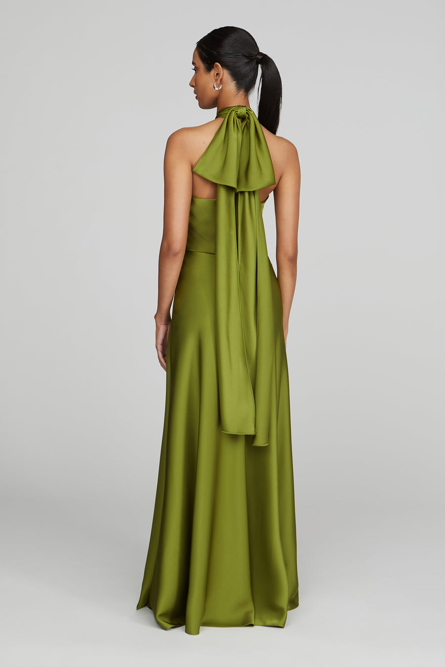 Wynn Gown In Charmeuse Halston Wynn Gown In Charmeuse Halston