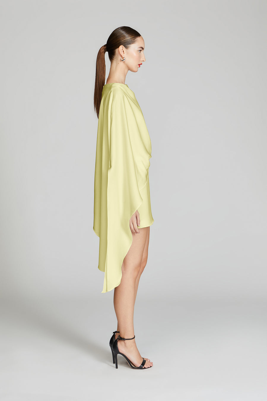 halston one shoulder mini dress HALSTON Gracie One Shoulder Mini Dress 8B 1692