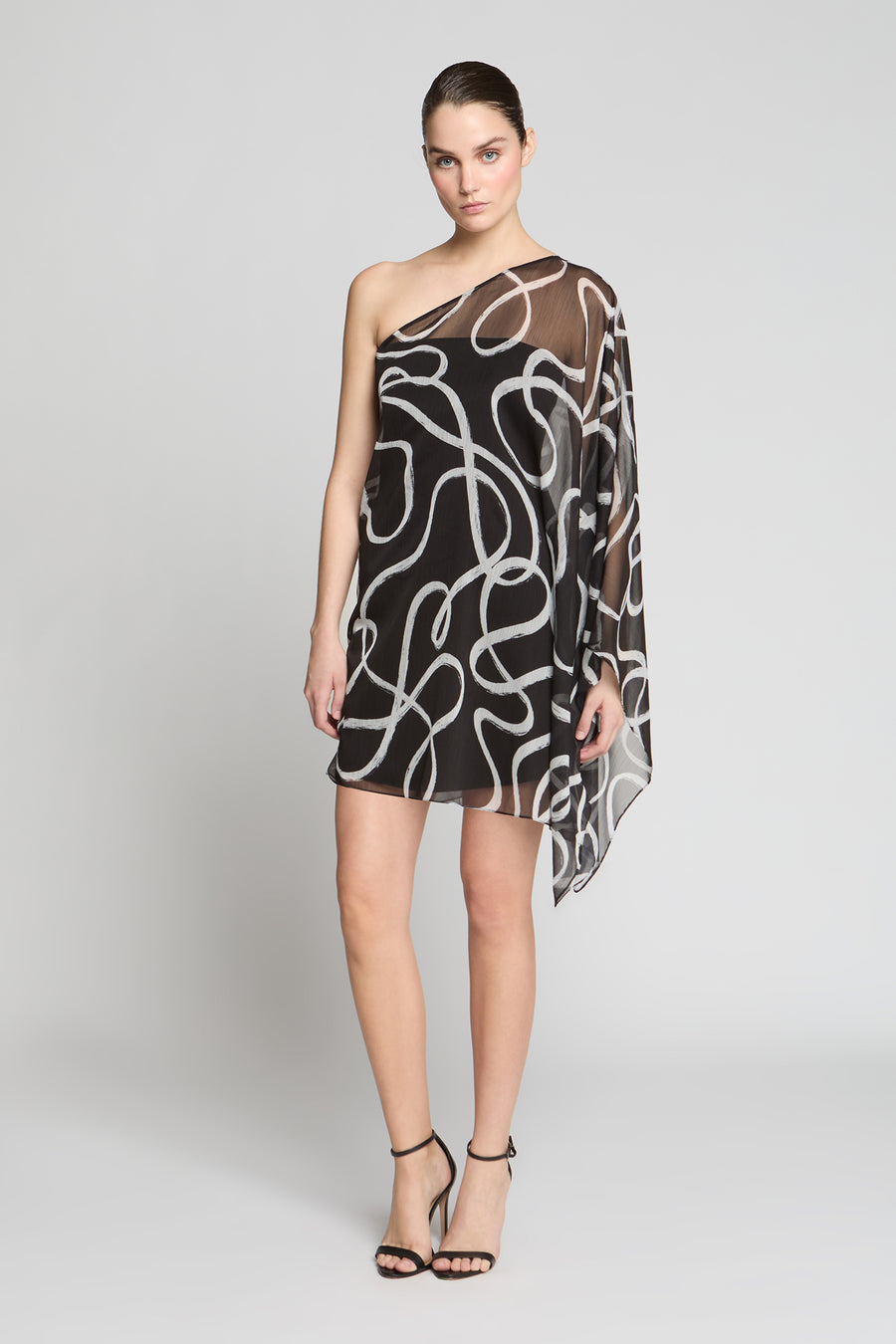 Chiffon Caftan Mini Halston Chiffon Caftan Mini Halston