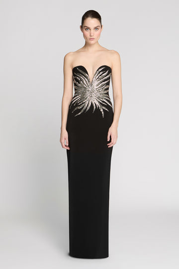 Lotta Stretch Crepe Gown