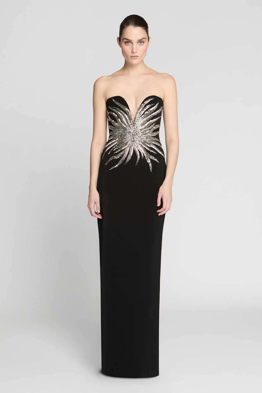 Lotta Stretch Crepe Gown