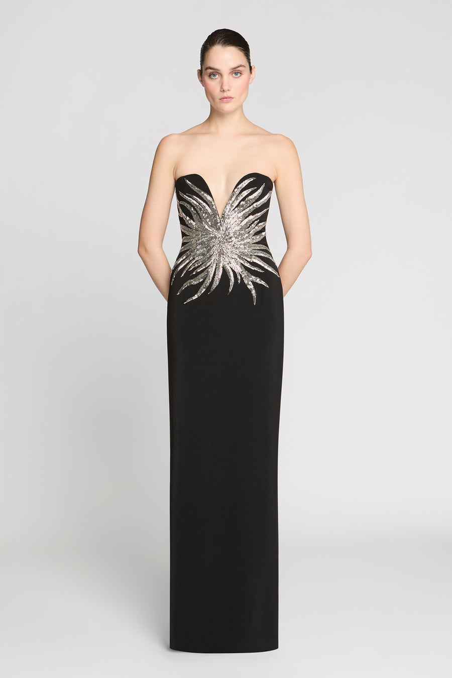 Lotta Stretch Crepe Gown