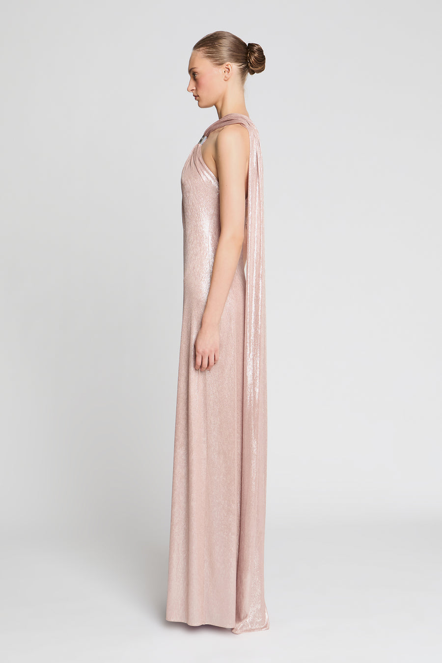 Sofie Metallic Jersey Gown