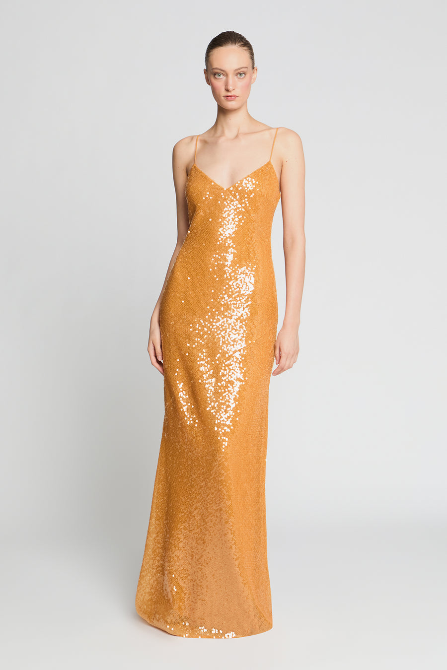 sequin silk dress Long Ombre Sequin Prom Dress with Sheer Sides Silver/Gold/Black / 0