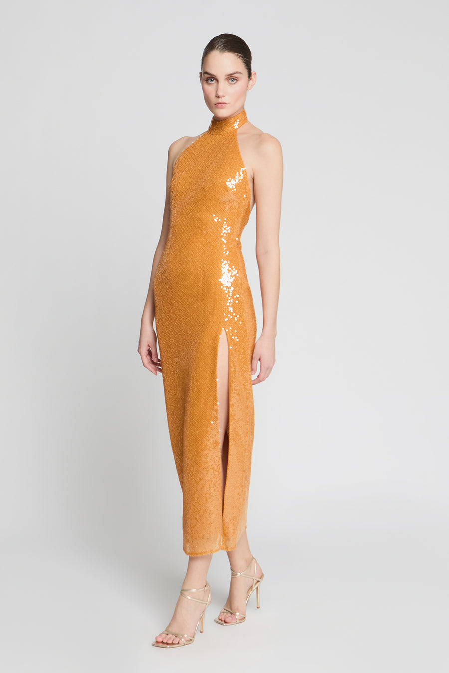 Alva Sequin Midi Dress