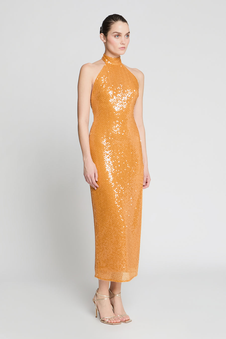 Alva Sequin Midi Dress