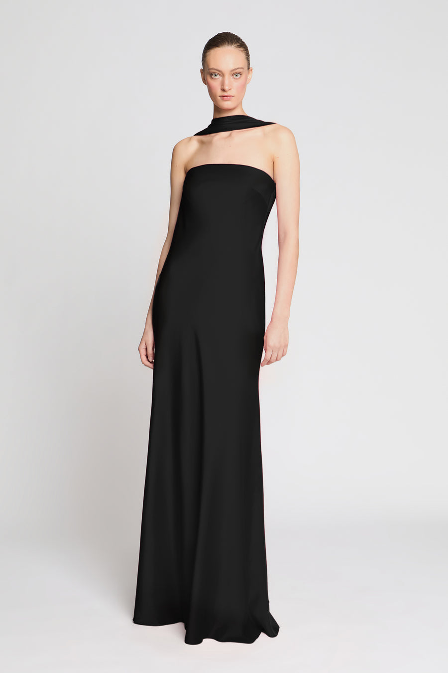 Vali Crepe Gown 10 / Black