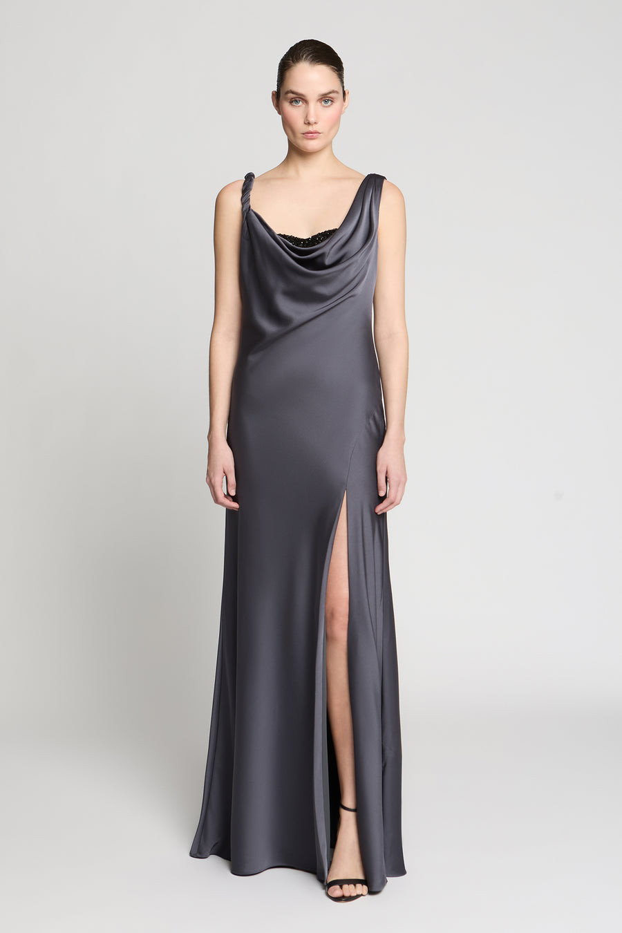 Trina Crepe Gown Halston Trina Crepe Gown Halston