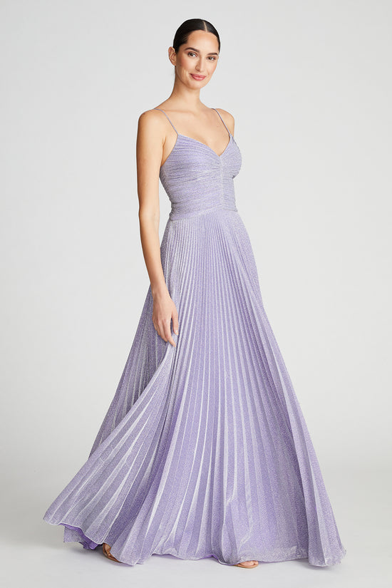 Maycee Gown In Shimmer Jersey – Halston