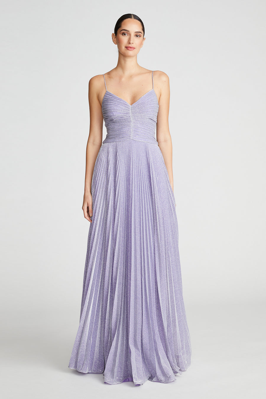 Maycee Gown In Shimmer Jersey