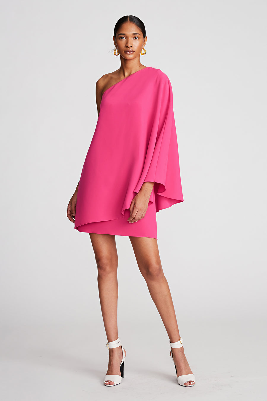 Melina Dress In Stretch Crepe 8 / Magenta