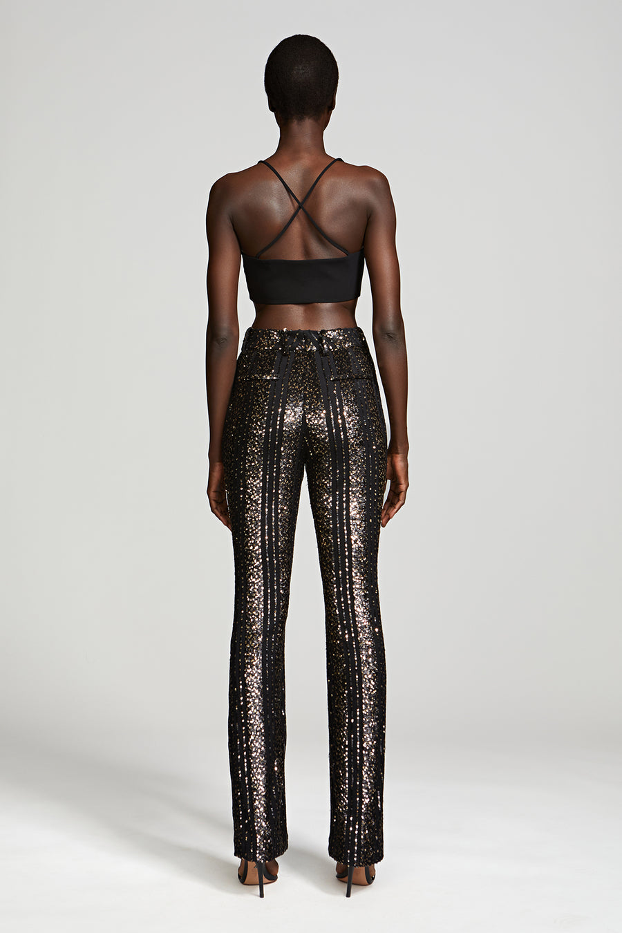 Elka Pants In Striped Sequin