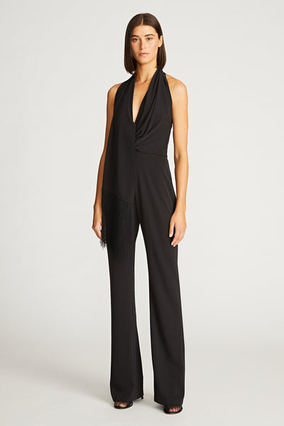Tamra Jumpsuit In Fluid Crepe – Halston