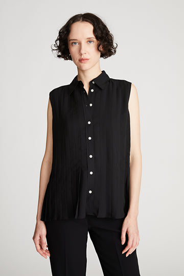 Zerena Top In Pleated Cdc