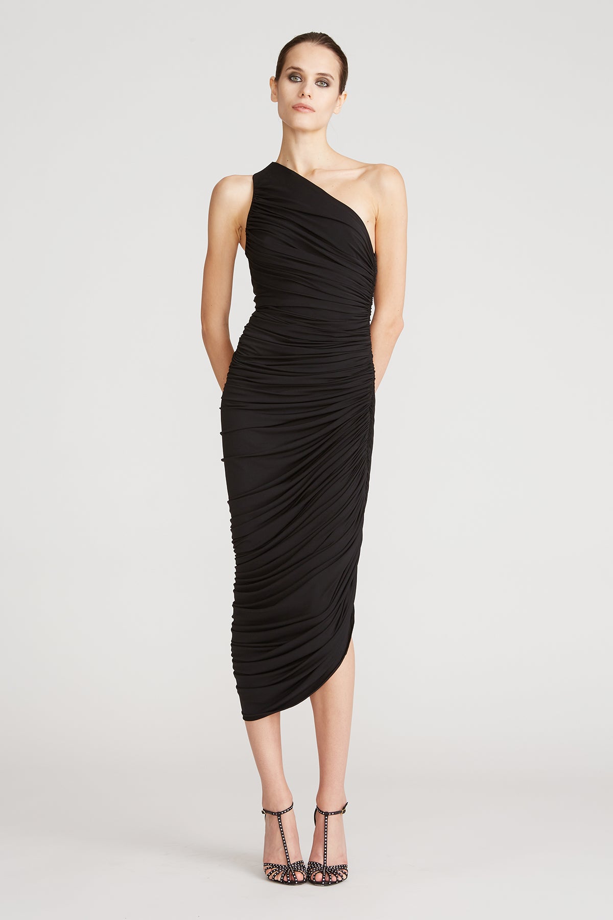 Reia One Shoulder Dress Black Reia One Shoulder Dress Black