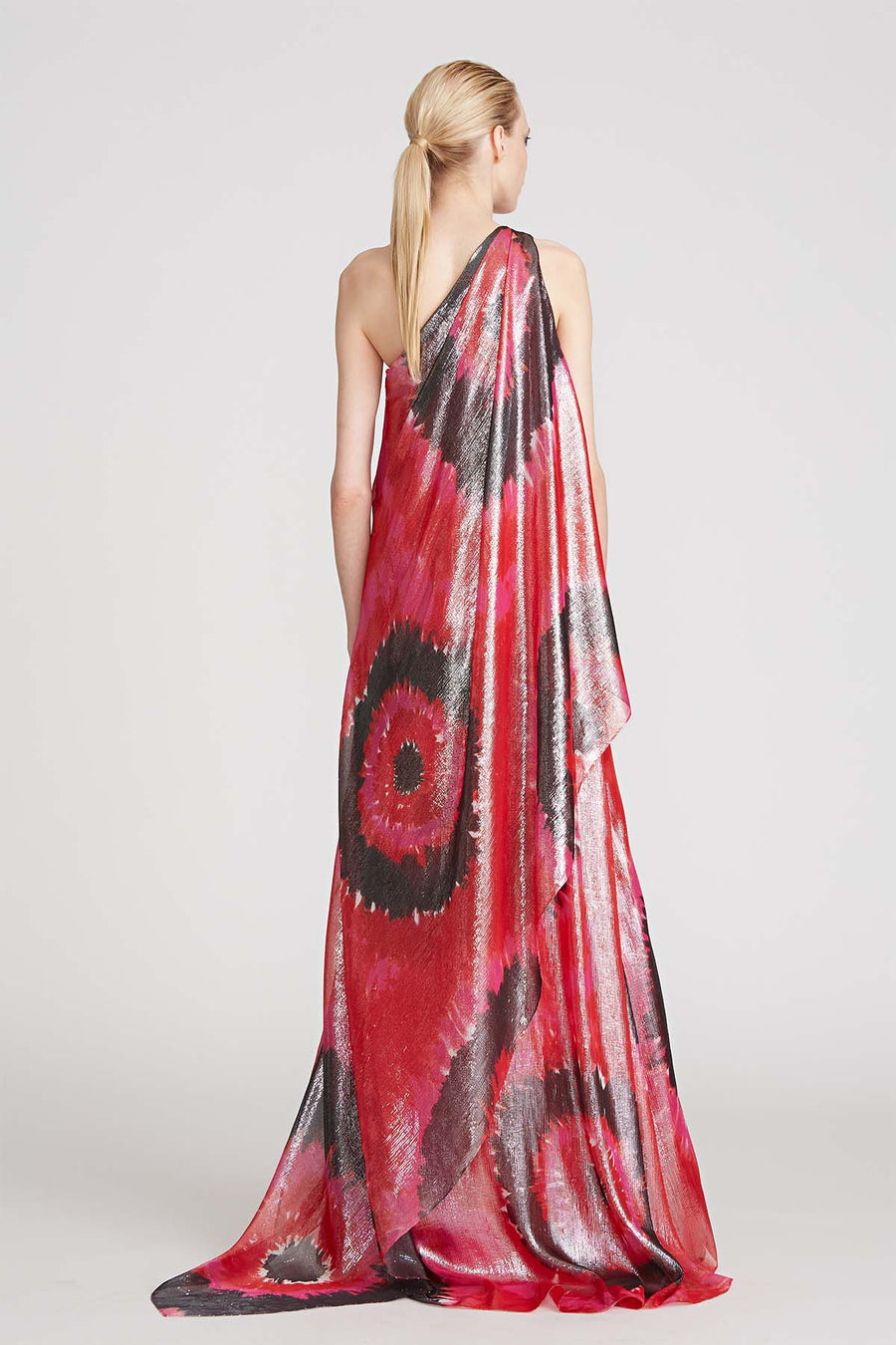 Beverly Printed Lurex Gown