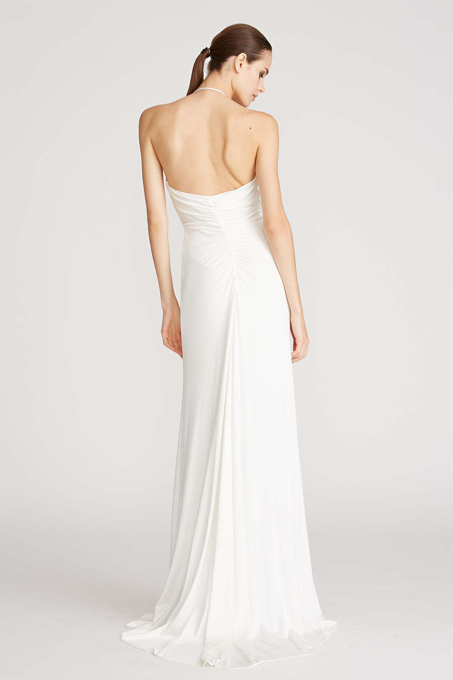 Halston x Netflix Grace Ruched Jersey Gown - Main Image