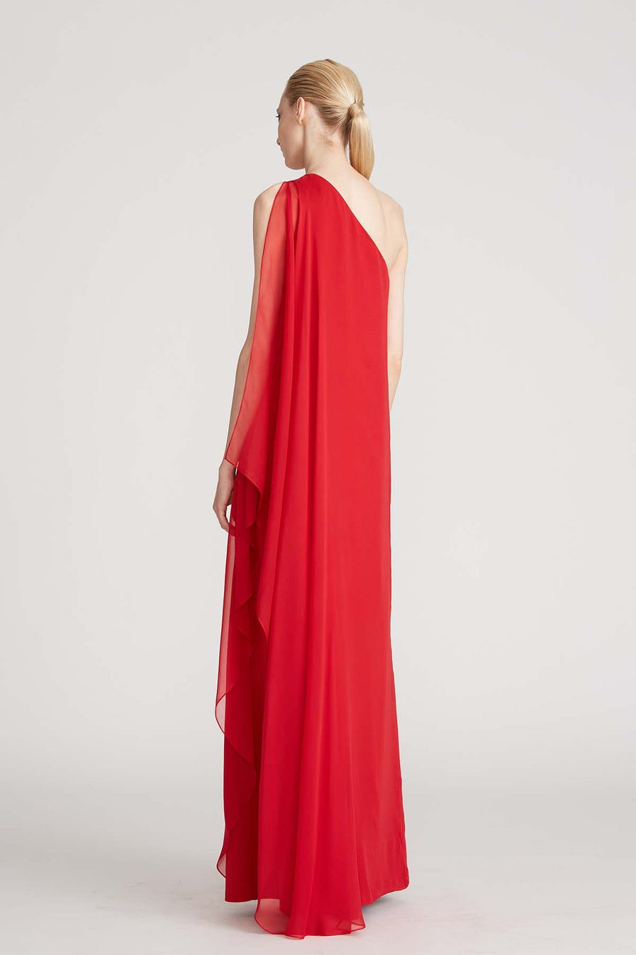 halston red dress Halston x Netflix