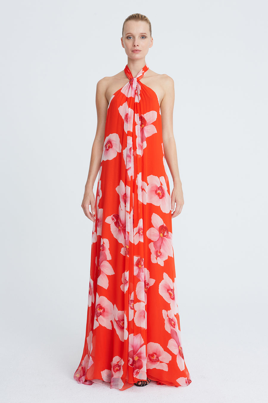 Donna Chiffon Halter Gown | HALSTON Donna Chiffon Halter Gown | HALSTON