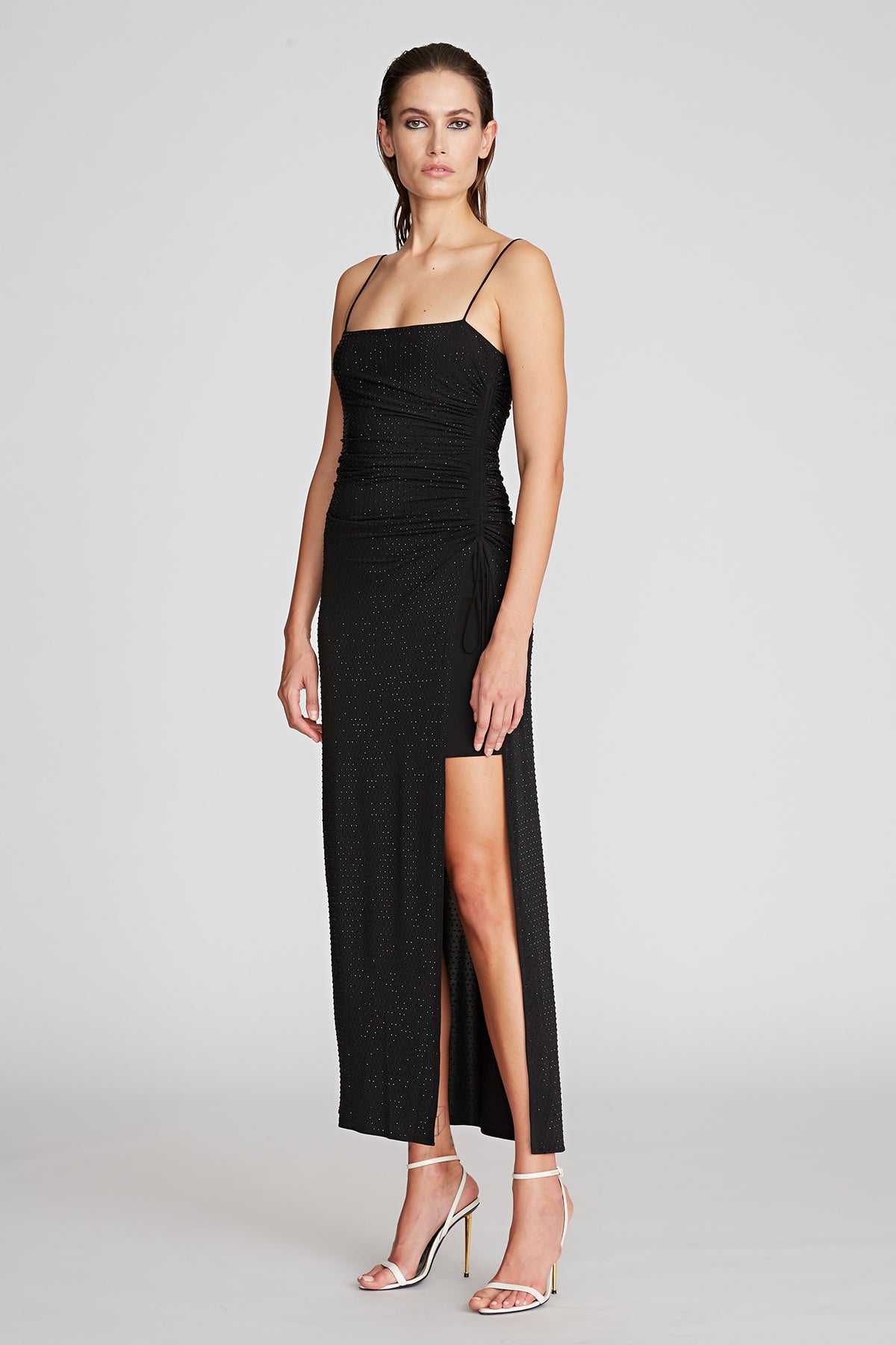 Hanna Dress In Crystal Jersey – Halston