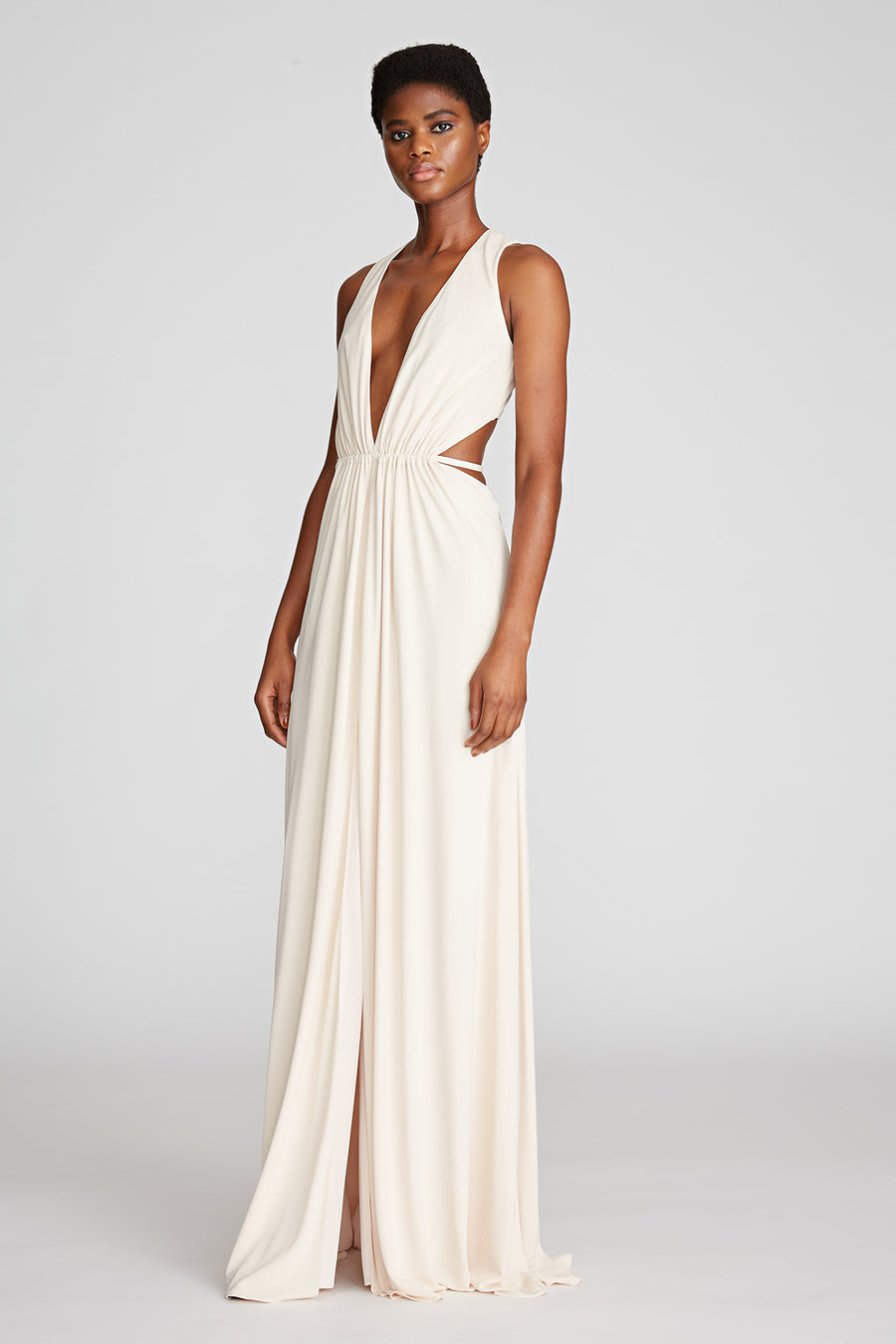 Megan Gown In Matte Jersey Halston Megan Gown In Matte Jersey Halston