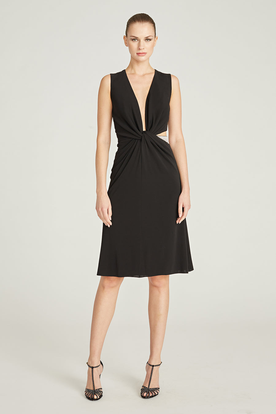 Selena Jersey Crystal Cocktail Halston Selena Jersey Crystal Cocktail Halston