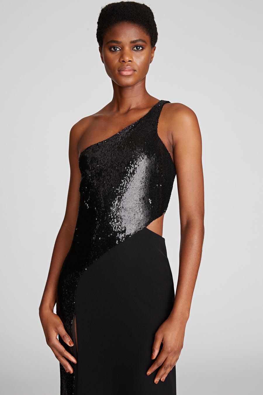 Carson Gown In Sequins/Crepe