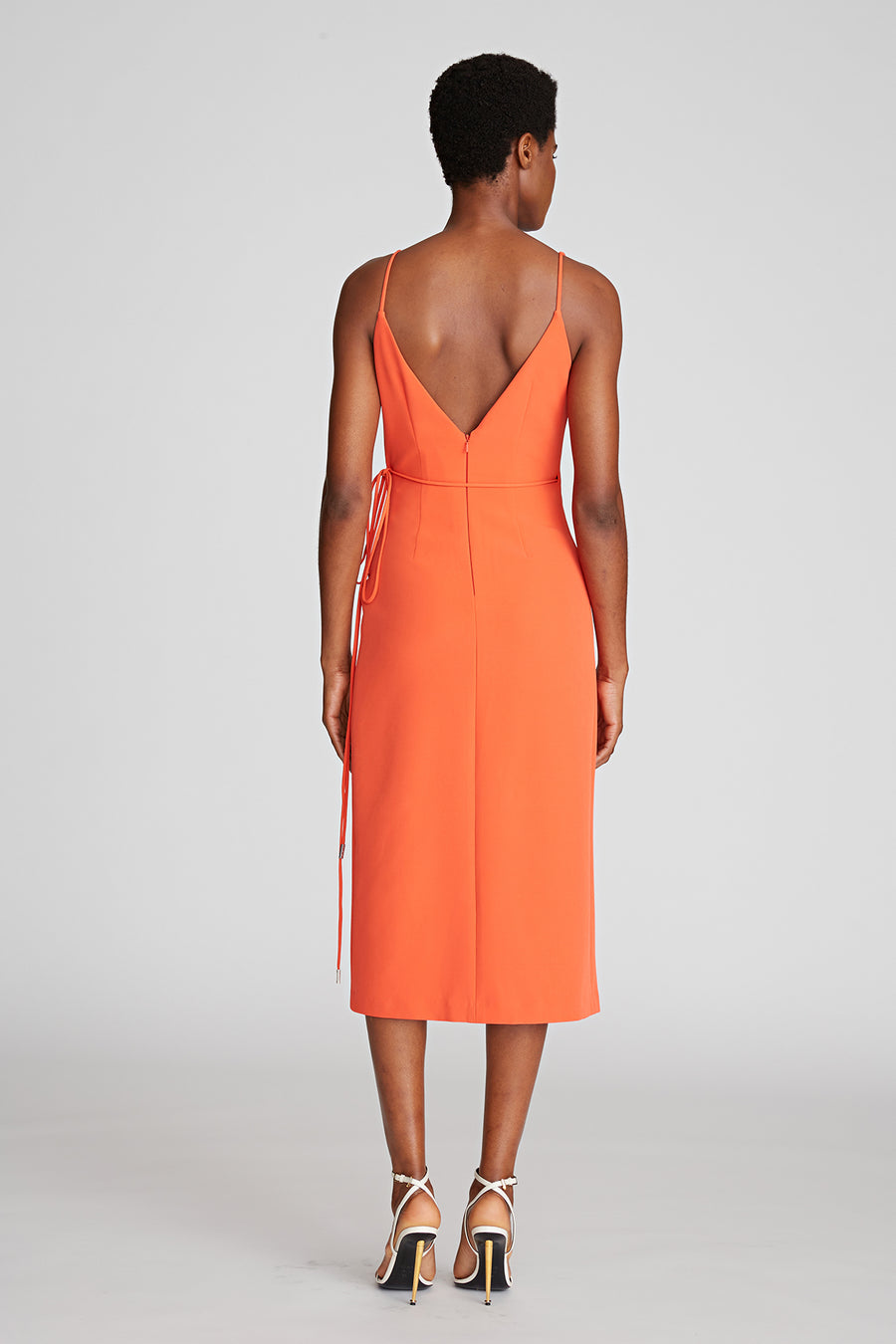 Thea Dress In Stretch Crepe Halston Thea Dress In Stretch Crepe Halston