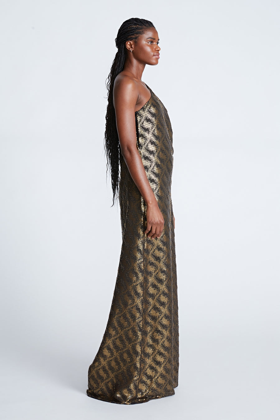 Lexa Gown In Sequin Chiffon Halston Lexa Gown In Sequin Chiffon Halston