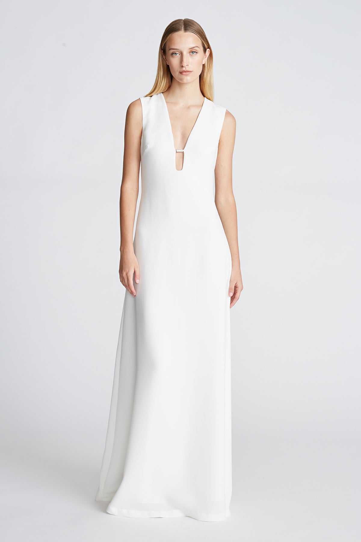 Renée Gown In Stretch Crepe – Halston