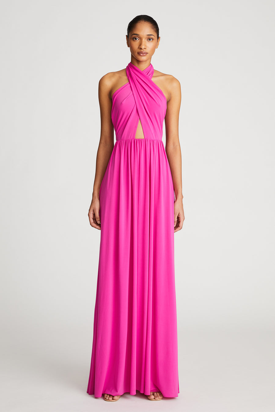 Jenifer Gown In Stretch Jersey Halston Jenifer Gown In Stretch Jersey Halston