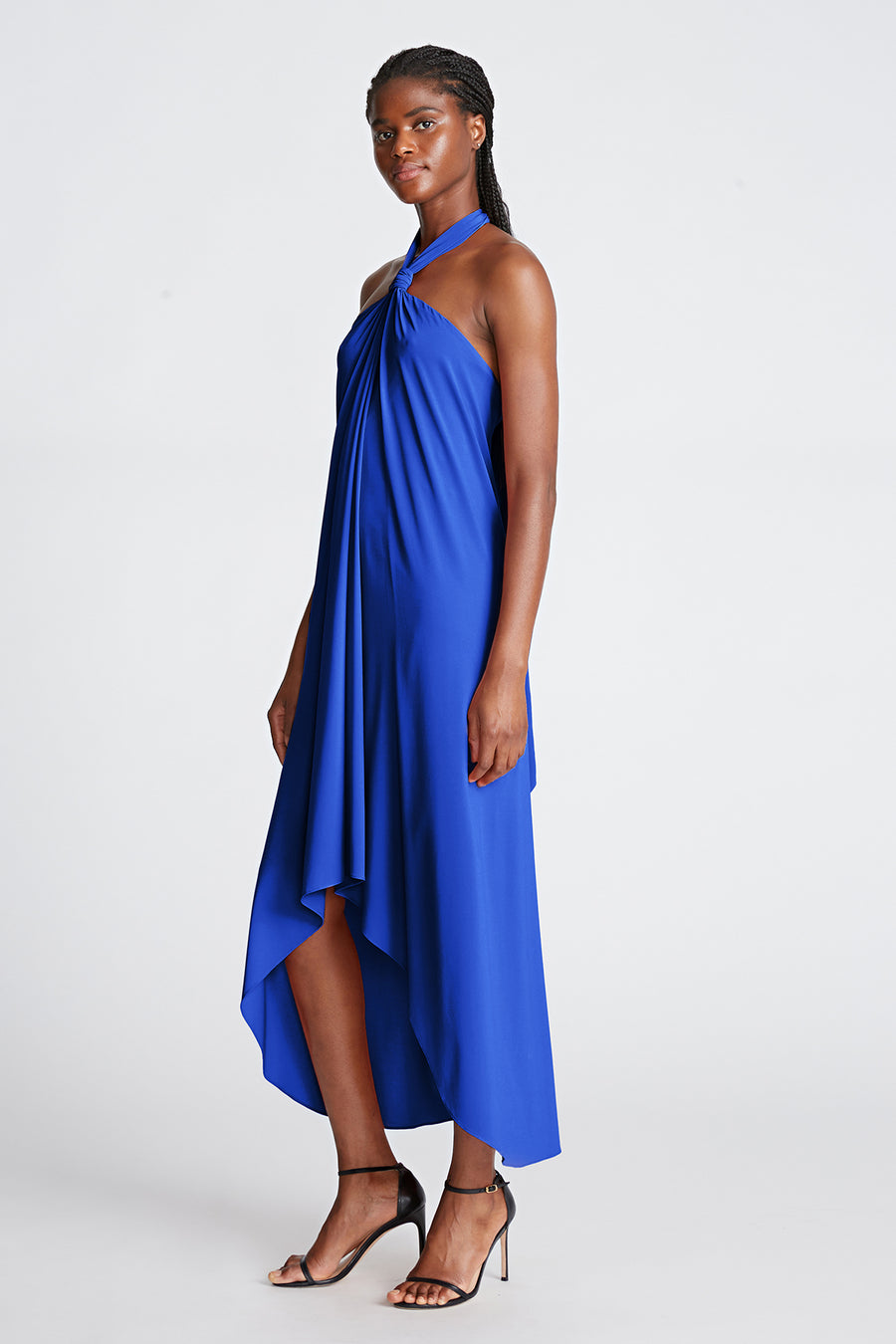 Lulu Dress In Stretch Jersey Halston Lulu Dress In Stretch Jersey Halston
