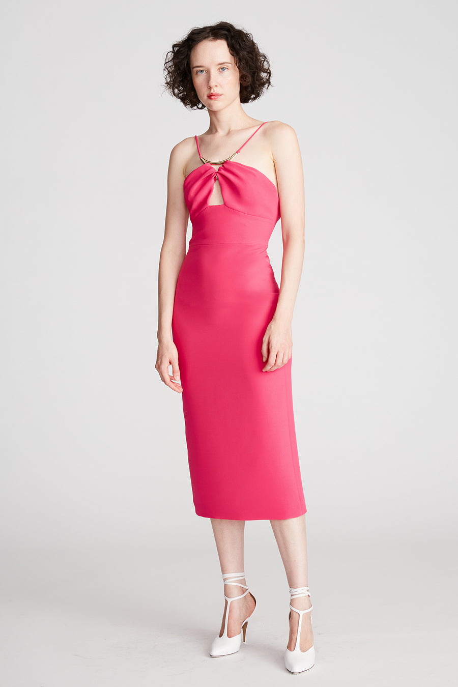 Adrina Dress in Stretch Crepe Halston Adrina Dress in Stretch Crepe Halston