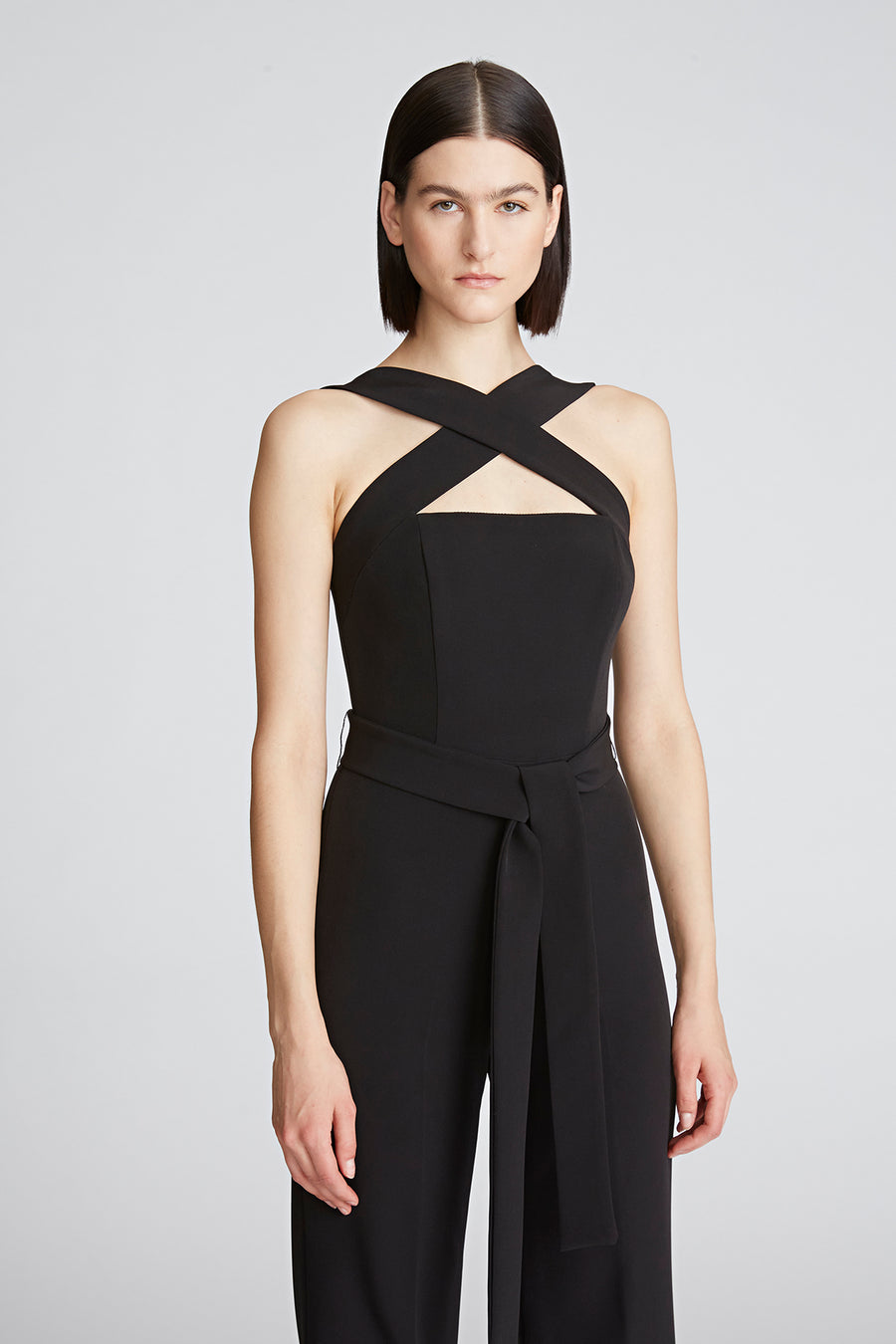 Leia Jumpsuit In Stretch Crepe