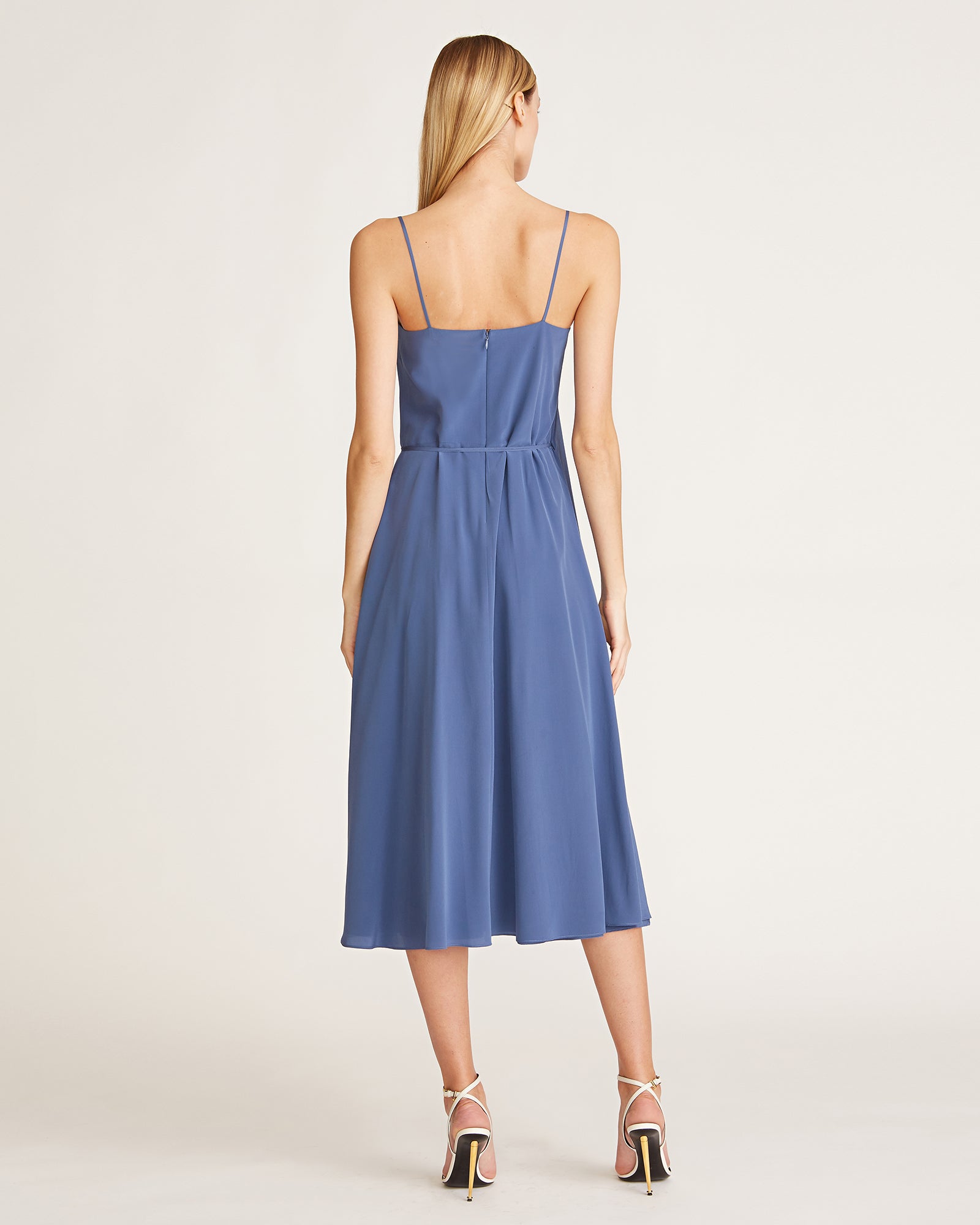 Morgan Draped Slip Dress – Halston