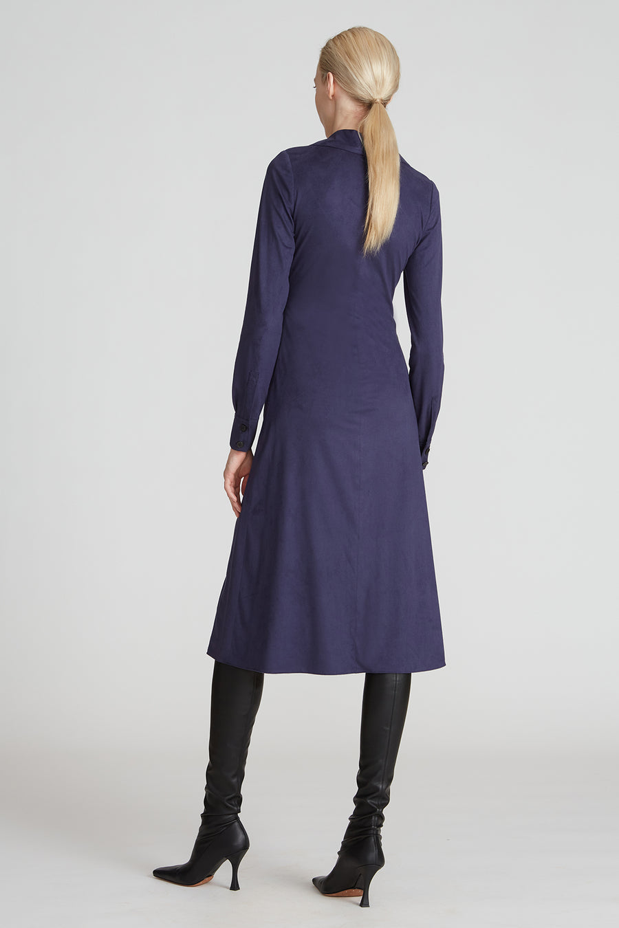 halston suede shirt dress Imani Suede Shirt Dress