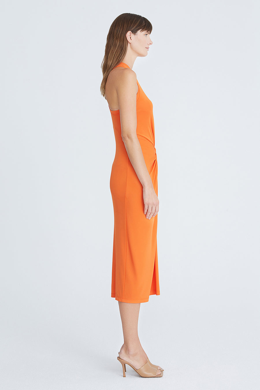 jersey twist front dress Jersey & Poplin Twist-Front Maxi Dress