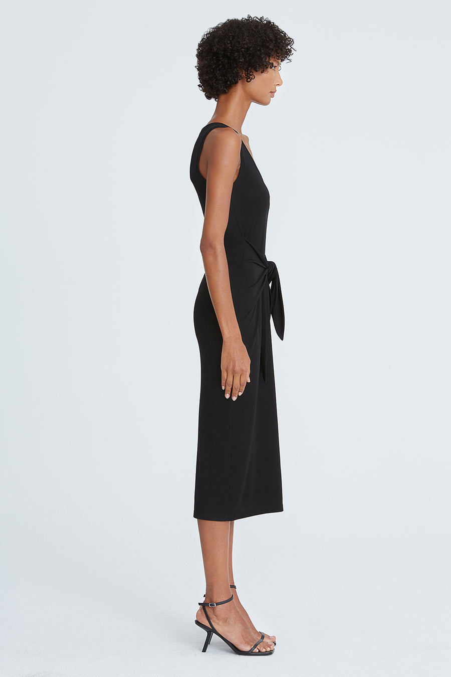 Aylin Jersey Tie Front Dress Halston Aylin Jersey Tie Front Dress Halston