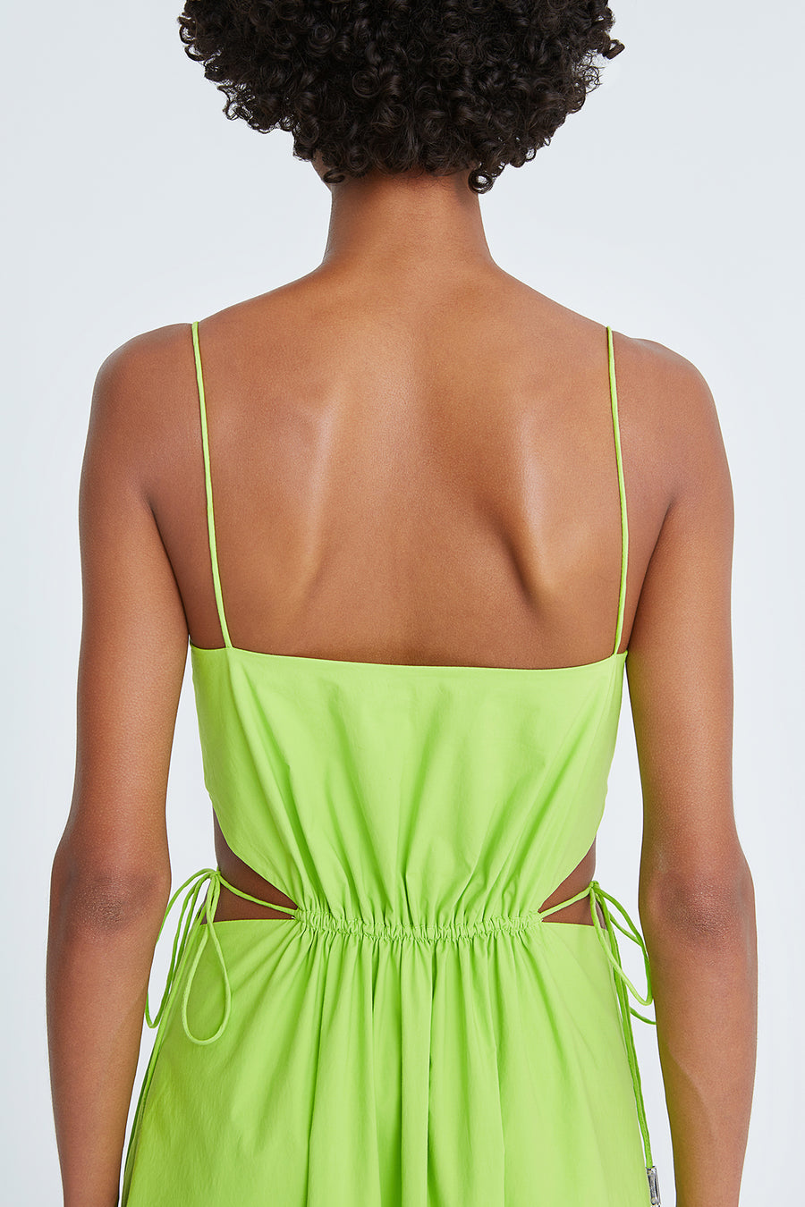 neon green ruched dress SHEIN Neon Green Ruched Drawstring Mesh Bodycon Dress