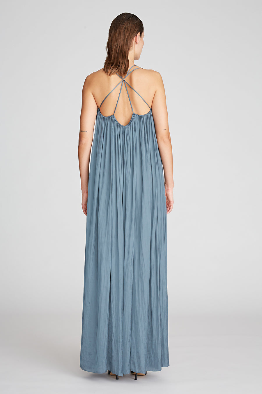 Elaina Dress In Techno-Satin Halston Elaina Dress In Techno-Satin Halston
