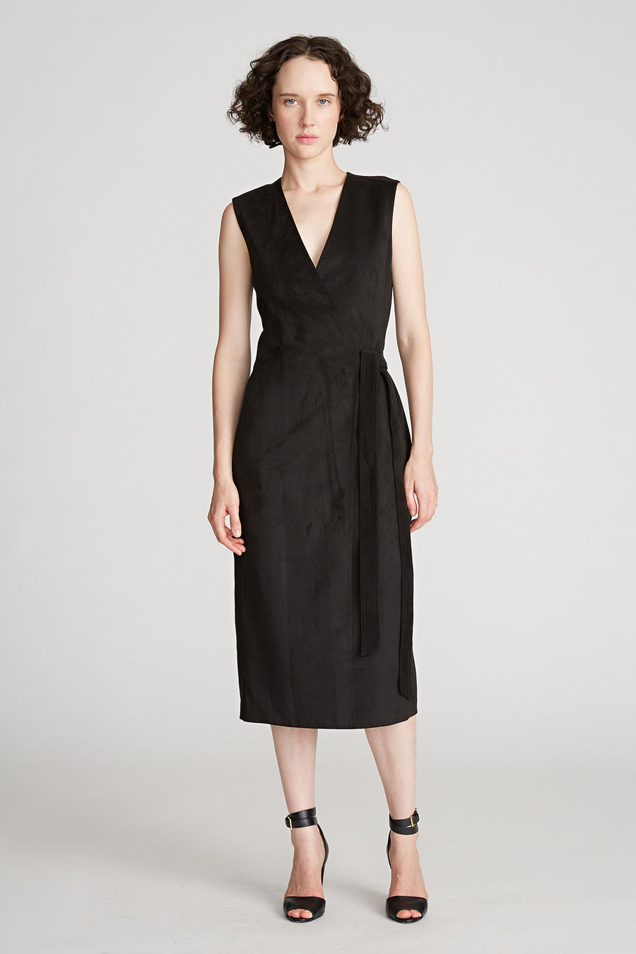 Paulina Dress In Ultrasuede 14 / Black Paulina Dress In Ultrasuede 14 / Black