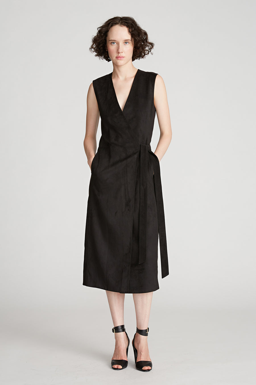 Paulina Dress In Ultrasuede 14 / Black Paulina Dress In Ultrasuede 14 / Black